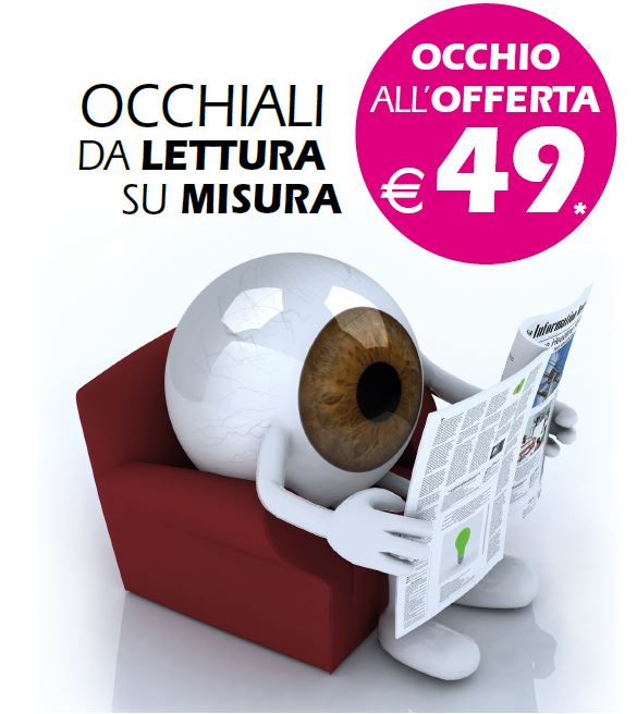 OCCHIALE DA LETTURA SU MISURA A 49€