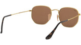 Hexagonal Flat Lenses RB3548N gold copper flash