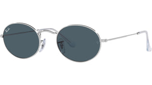 Oval Metal RB3547 003/R5 Silver Blue