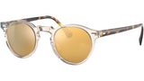 Gregory Peck Sun OV5217S buff and dark tortoise brown