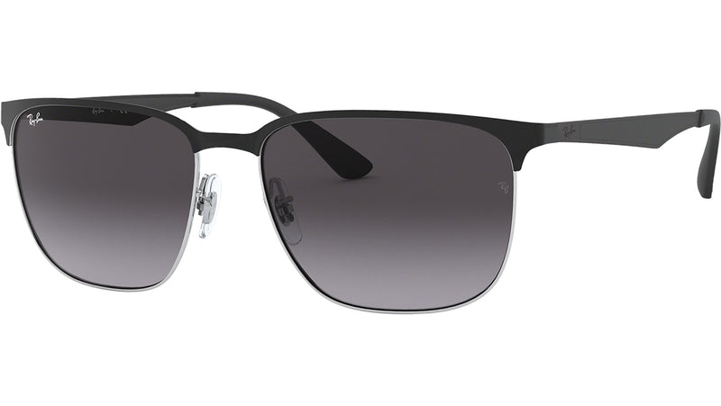 RB3569 90048G black on silver