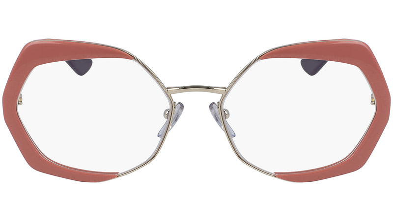 ME2628 601 shiny gold and pink solid