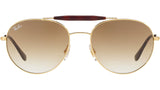 RB3540 Double Bridge 001/51 Gold Brown