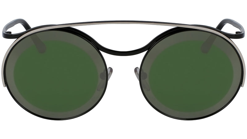 ME107S 001 shiny black and shiny silver