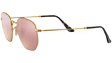 Hexagonal Flat Lenses RB3548N gold copper flash