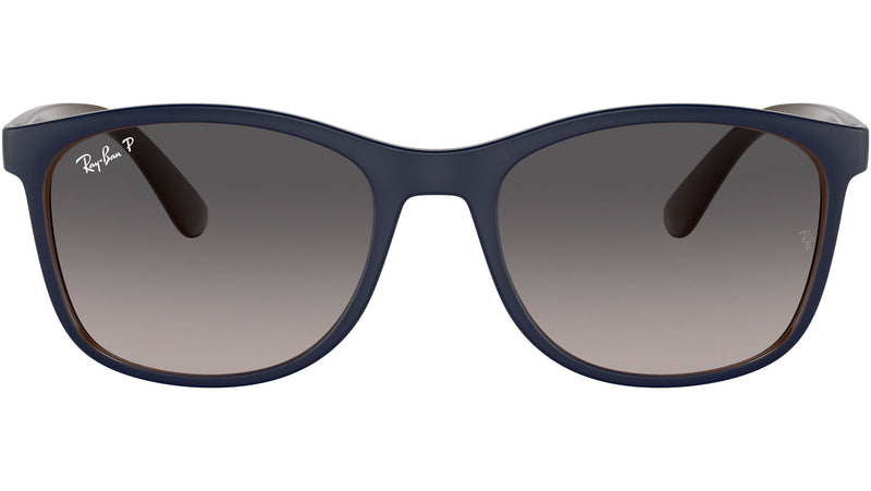 RB4374 6601M3 matte blue on brown