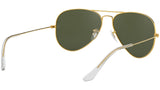 Aviator Classic RB3025 polished gold green G-15
